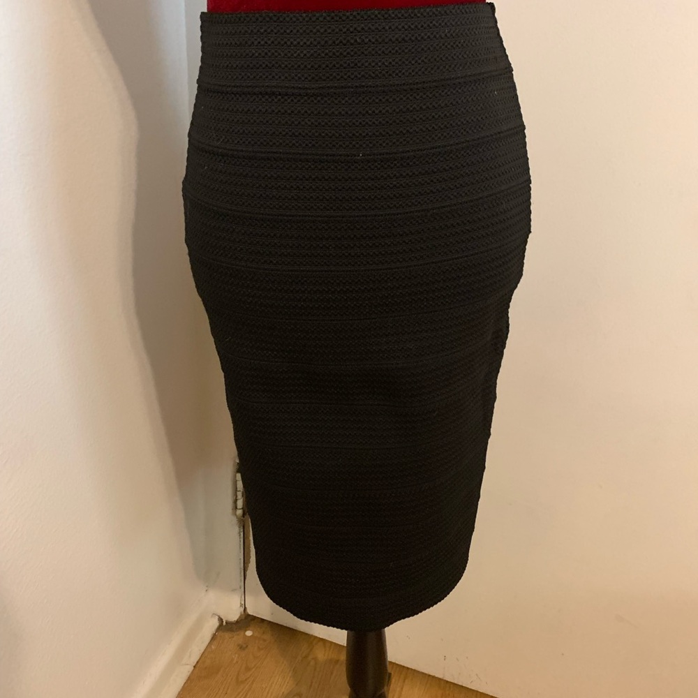 Black pencil skirt